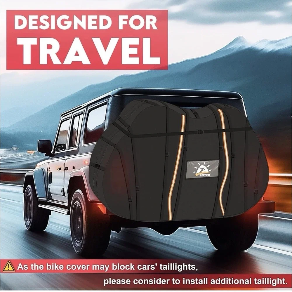 Zettum Bike Cover for Transport 1 Bike - 600D Travel Bike Covers for Bikes